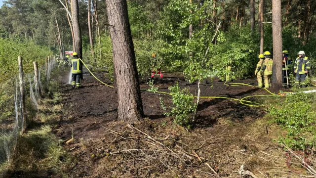 Foto zum Einsatz: Waldbrand Fladderlohausen / 21.05.2025