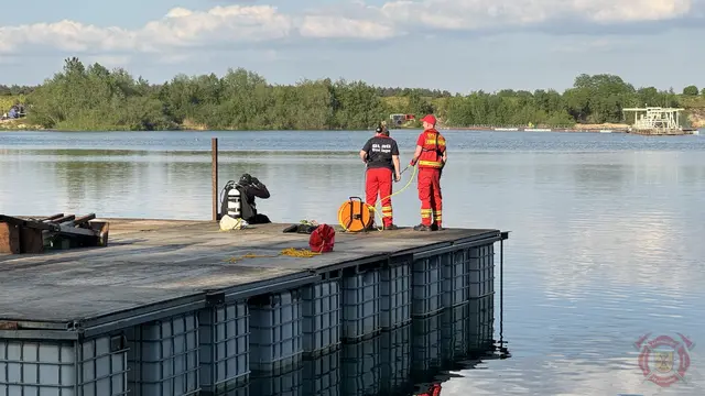 Foto zum Einsatz: Alarmübung Kalksandsteinsee / 08.05.2024