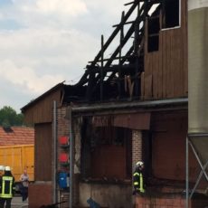 Brand eines Schweinestalls in Neuenkirchen / 19.05.16 Brand eines Schweinestalls in Neuenkirchen / 19.05.16