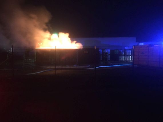 Containerbrand Industriegebiet / 17.02.16