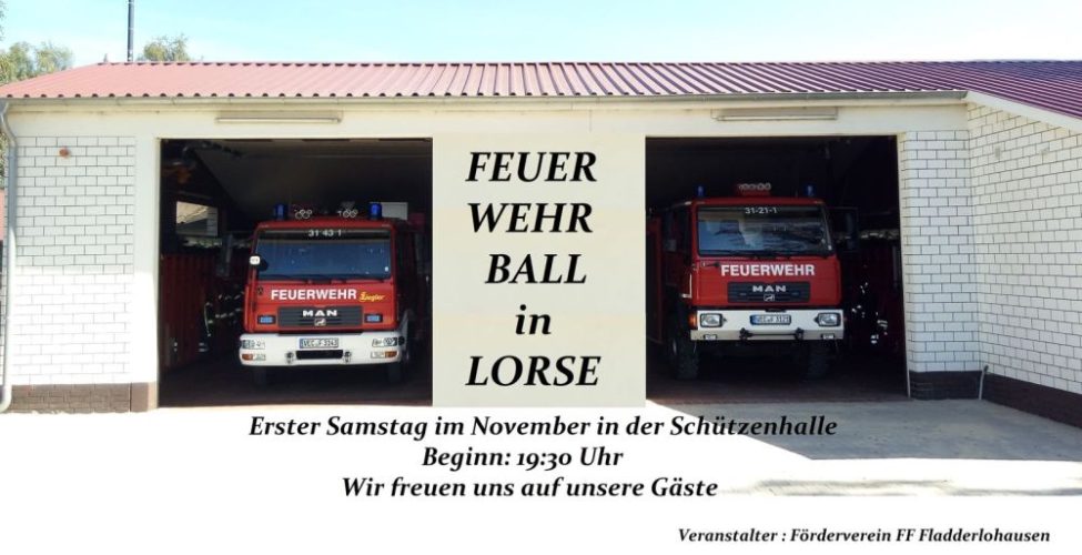 Feuerwehrball am 05.11.2016