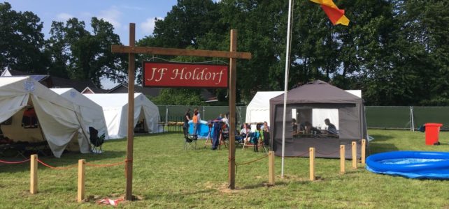 Pfingstzeltlager in Langförden 2018 – Ehrung für ehemaligen JF-Wart