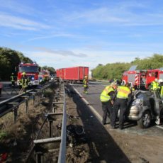 schwerer Verkehrsunfall A1 / 26.09.2018