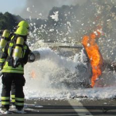 PKW-Brand und Radladerbrand / 24.08.2019