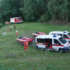 Übung von Feuerwehr und DLRG am Kalksandsteinsee / 01.09.2020