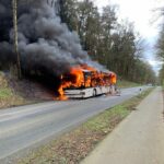 Verkehrsunfall & Busbrand / 21.03.2024