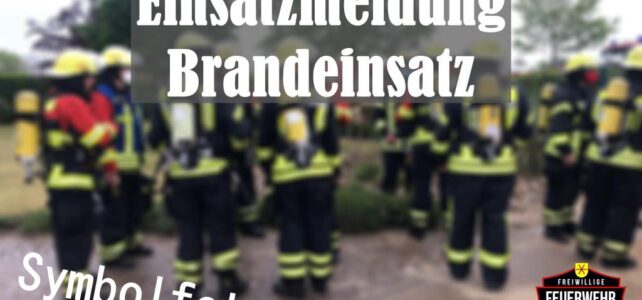 Schwelbrand / 22.05.2025